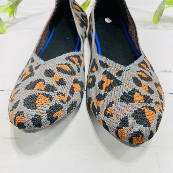 NEW Evglow Ballet Style Gray Leopard Print Flats- Size 9 - Picture 3 of 9